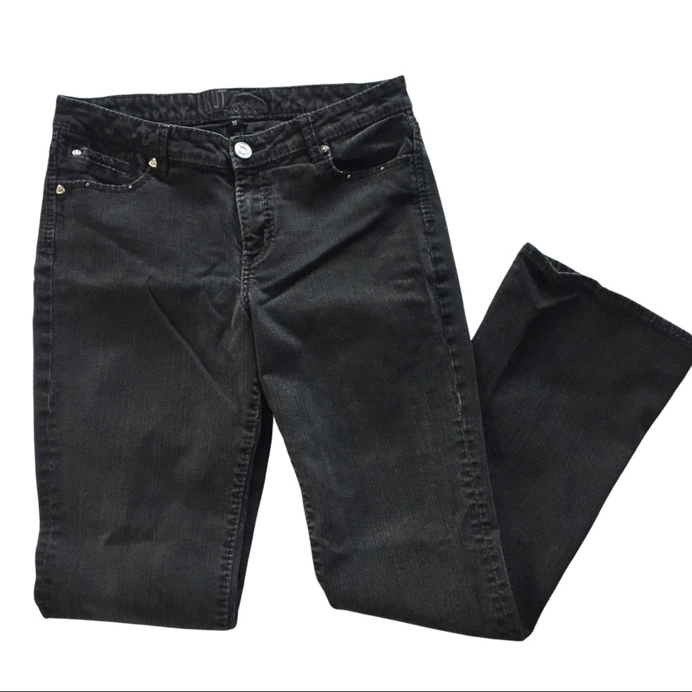KUT FROM THE KLOTH | Faded Black Bootcut Jeans Womens Size 10